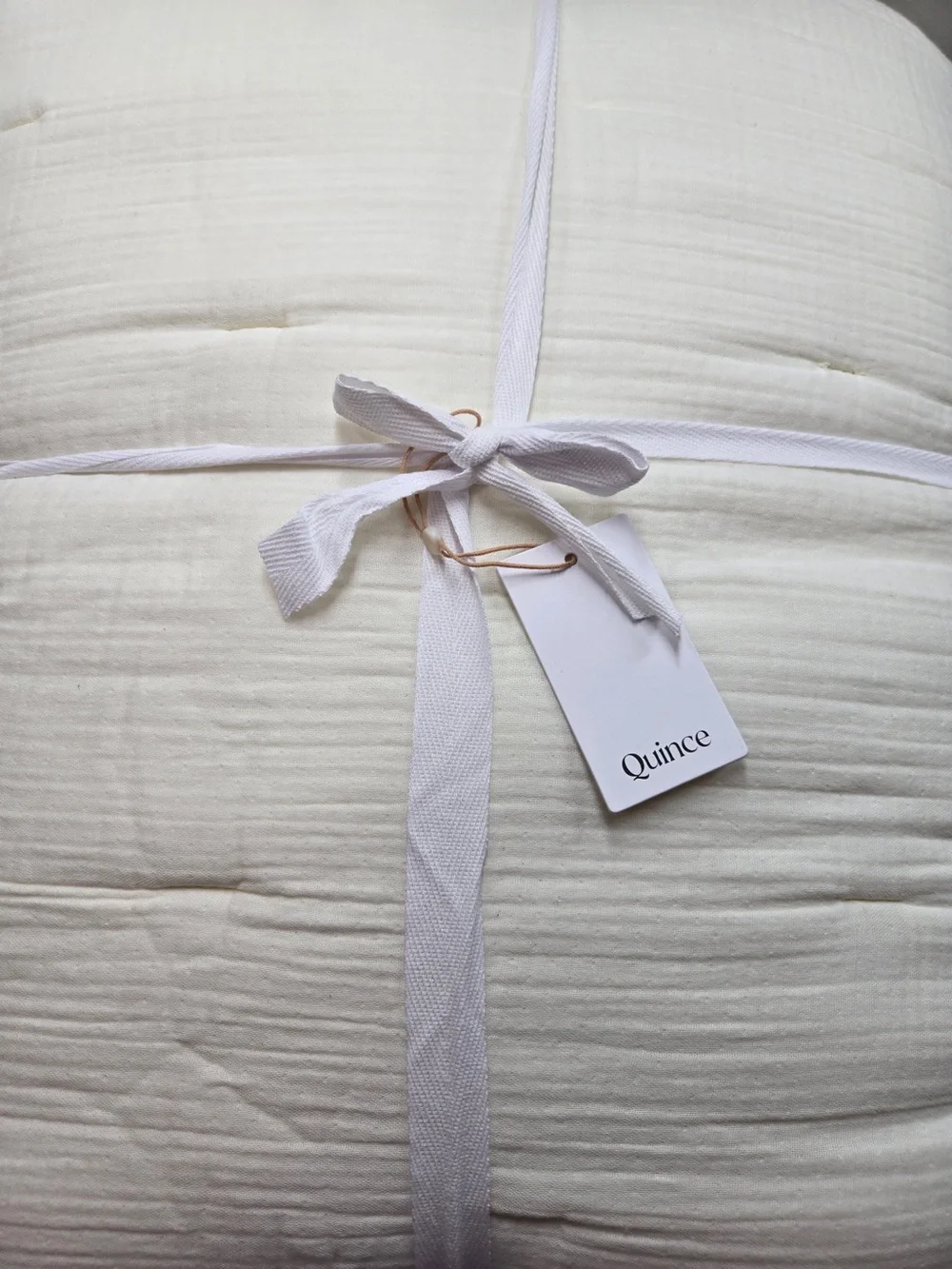 NWT QUINCE Organic Cotton Gauze Dream Quilt Set King/Cal King Ivory 9771